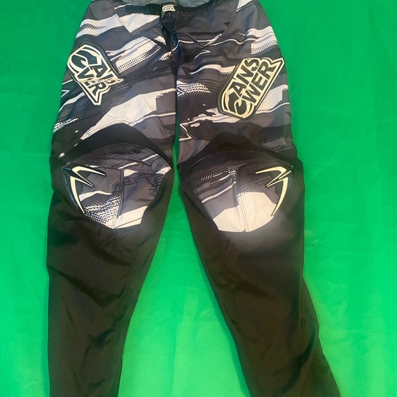 Answer Syncron Motocross Racing Pants Black and Gray - Picture 1 of 10